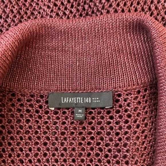 Lafayette 148 Knit Hemp Cardigan Vest - Picture 6 of 8
